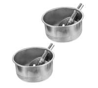 Toyvian 2 Pièces Bol Eau Automatique Acier Inoxydable pour Porcs de Abreuvoir pour Animaux de Ferme Capacité Design Confortable pour Usage Facile