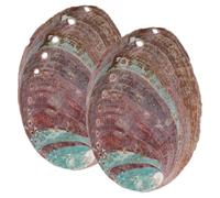 Toyvian 2 Pièces Bol en Coquille D'ormeau Marron pour Diffuser Parfum Circulation d'air, Adapté aux Aquariums et Offrant Un Refuge pour Poissons