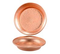 Toyvian 2 Pièces Bol Tibétain Cuivre Pur Fait Main pour Offrandes Bouddhistes Plateau Rituel Multifonctionnel pour Méditation et Décoration Intérieure