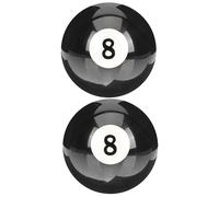 Toyvian 2 pièces Boule de Billard Professionnelle Résine Balle Entraînement Standard Résistante à Impact Surface Lisse Adaptée pour Billard Américain et Anglais Remplacement pour Joueurs