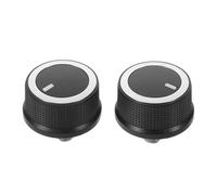Toyvian 2 Pièces Bouton de Contrôle de Température Installation Directe 2008-2017 Réglage Rapide, Matériau Plastique et Aluminium Solide pour Climatisation Voiture