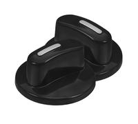 Toyvian 2 pièces Boutons de Minuterie D Demi-arbre pour Cuisinière et Four Accessoires Cuisine Remplacement Facile et Ergonomique Lot de Boutons Plastique