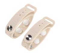 Toyvian 2 Pièces Bracelet Anti-mal des Transports en Silicone Blanc, Ajustable pour Soulager Nausées, pour Femmes Enceintes et Garçon et Filles en Avion ou Croisière