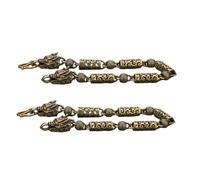 Toyvian 2 pièces Bracelet Viking Cuivre Pur Manchette Torsadée avec Tête de Dragon et Nuage Bijou Masculin Punk Gothique Lot de Bracelets Charme Culturel Robuste et Confortable