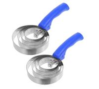 Toyvian 2 Pièces Brosse Métallique Acier Inoxydable pour Chevaux et Bétail Grattoir à Poils pour Enlever Boue Sueur et Saleté Confortable à Adaptée Aux Chevaux et Bovins