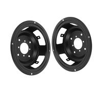 Toyvian 2 Pièces Cadres Ronds Fer pour Haut Parleurs Supports Robustes Accessoires Audio pour et Petites Scènes Noires