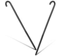 Toyvian 2 Pièces Canne de Déguisement Noire en Plastique, Démontable en | Léger à Porter, Surface Lisse, Prise Confortable, Accessoires de Magie et Costumes