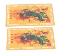 Toyvian 2 Pièces Carte Amulette pour Protection et Richesse Taisui Année Serpent Alliage Aluminium Magnésium Carte Feng Shui Traditionnelle de Bénédiction et Sécurité Lot