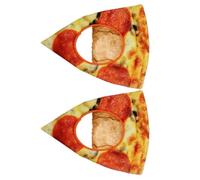 Toyvian 2 Pièces Chapeau de Pizza Amusant en Polyester | Accessoire de Carnaval, Design Réaliste et Coloré, pour Fête D'anniversaire, Sessions Photo