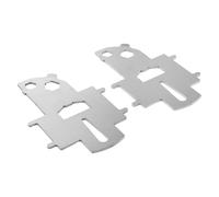 Toyvian 2 Pièces e Pont Marin en Acier Inoxydable Argentée | Plaques de Remplissage et Trappes de Bord, Design Flottant, Usage Dockside et Navigation, Transport Facile
