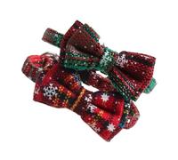 Toyvian 2 pièces Collier Chat Réglable Noël Rouge et Vert Collerette Festive pour Chat et Chien Accessoire Confortable