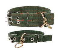 Toyvian 2 pièces Colliers Renforcés Toile pour Moutons Lot de Colliers Élevage Durables Résistants à Usure Réglables et Confortables pour Bétail