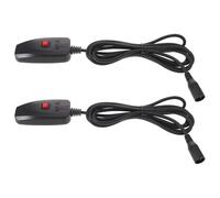 Toyvian 2 Pièces Contrôleur de Lumière de Scène Noir en Plastique Activation à Distance et Interface 3 Contacts pour Machines à Fumée Lors de Concerts