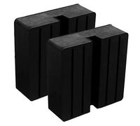 Toyvian 2 pièces Coussin Caoutchouc pour Jack Pad Automobile Lot de Support Antidérapant pour Élévateurs Protection des Châssis Compatible avec Divers Modèles de Voitures