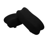 Toyvian 2 Pièces Coussin D'accoudoir en Mousse à Mémoire de Forme pour | Housse Amovible en Polyester et Coton, Surface Tricotée Ventilée, Usage Bureau et Gaming, Noir