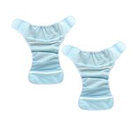 Toyvian 2 Pièces Couvre-couches Garçon Fille Maille Rafraîchissante Couches Réutilisables Extensibles Respirantes et Ajustées Nés Mois Protection Confort