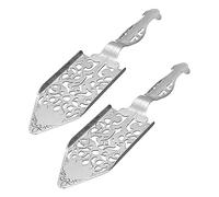 Toyvian 2 pièces Cuillère Absinthe Inoxydable Multi-usage avec Fente Décorative pour Filtrer Sucre et Glace Accessoire Bar Cocktail pour Dégustation Absinthe
