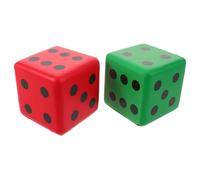 Toyvian 2 Pièces Dé à Jouer Géant en Mousse PU de 3,15 Pouces, Forme Cube, Prise Facile, Jeu Sûr et Silencieux, pour Activités en t Événements Pédagogiques