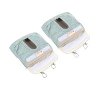 Toyvian 2 pièces de Nourrissage pour Lapin et Cochon Suspendu Résistant et Lavable Porte Foin Multifonction pour Cage de Petit Animal Bleu S