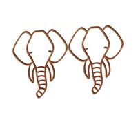 Toyvian 2 pièces Décoration Murale Bois Animaux Forêt Sculptures Murales Bois Basswood Creuses pour Chambre Garçon Fille Nursery Salon