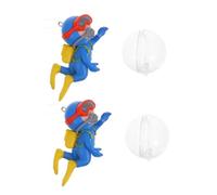 Toyvian 2 Pièces Décorations Aquarium Flottantes Plongeur Miniatures Ornement Ludique Adaptable pour Types de Bassins Aquatiques
