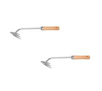 Toyvian 2 Pièces désherbeur Multifonctionnel Outils à Main Le Jardinage désherbeur Polyvalent Outils de Jardinage à la Main des Mains Petit Outil de désherbage Acier Inoxydable