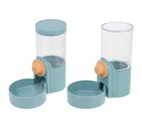 Toyvian 2 Pièces Distributeur Automatique de Nourriture et d'eau Suspendu | Pp, Accessoire de Cage pour Animaux, Observation Facile du Niveau, Installation Simple, Usage Chien et Lapin