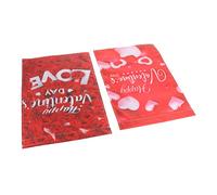 Toyvian 2 Pièces Drapeau Amour Drapeau De Jardin Coeur Drapeaux De Pelouse Du Festival Décoration Accessoires De Fournitures Pour La Saint Valentin Rouge Tissu Polyester 100d