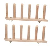 Toyvian 2 pièces Échelle Murale pour Chat Bois Marches Meuble Mural Intérieur pour Grimpette Perchoir Stable Antidérapant pour Petits Chats