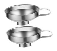 Toyvian 2 pièces Entonnoir Large Acier Inoxydable Résistant Corrosion pour Confiture et Ingrédients Secs Transfert Facile et Nettoyage Simple Accessoire Cuisine Pratique