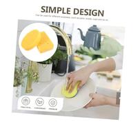 Toyvian 2 pièces Éponge de Nettoyage Cellulose Forte Absorption Eau Rayure pour Cuisine et Ustensiles Modèle Pratique