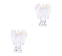 Toyvian 2 Pièces Figurine Ange Cristal Jésus pour Table Intérieure