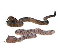 Toyvian 2 Pièces Figurines de Serpent Réalistes TPR Souple Lot de Jouets Flexibles pour Farces Décoration Halloween et Accessoires de Fête