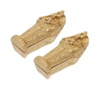 Toyvian 2 pièces Figurines Momies et Sarcophages Égyptiens en Résine Décorations Miniatures Authentiques pour Halloween Ornements Micro Paysage Mystérieux pour Fête et Présentoir
