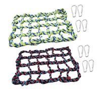 Toyvian 2 Pièces Filet d'escalade Perroquet Jouets Perroquet hamac à Cage pour Animaux de Compagnie Oiseaux hamac en Filet pour Hamster Plate-Forme de Filet de Perroquet Corde de Coton