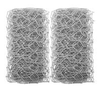 Toyvian 2 Pièces Filet Hexagonal Grillage De Clôture Filet De Volaille Filet en Filet Grillage Hexagonal Engrener Barrière De Filet De Jardin Pelouse Filets Le Fer Silver