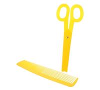Toyvian 2 Pièces Giant Clown Scissors and Wide Comb Set for Halloween Carnival Cosplay Lightweight and Safe Barber Tools Fun Oversized Hair Props for Women Parties