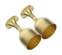 Toyvian 2 pièces Gobelet Cuivre Vintage Tasse Bouddhiste Résistante à l’Usure Décorative pour Communion et Culte Coupe à Eau de Bureau Petit Verre Ancien
