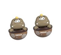 Toyvian 2 Pièces Gobelet Hochet Les Tout-petits Mâchent Des Jouets De Dentition Dinosaure Roll-poly Jouets Bébé 6 à 12 Mois Secoueur De Clochette Pour Bébé Abdos Modèle Garçon De Bébé