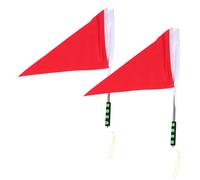 Toyvian 2 Pièces Guide Flags With Telescopic Poles Portable Triangle Handheld Flagpole For Outdoor Group Travel And School Excursions