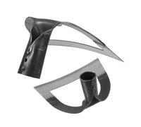 Toyvian 2 Pièces Houe Creuse Acier Inoxydable Outil de Jardinage et Ergonomique pour Désherbage Ameublissement Sol et Culture Accessoire Agricole et Maniable