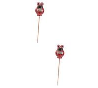 Toyvian 2 Pièces Hygromètre Portable de Testeur Humidité à Aiguille Unique pour Jardinage Rouge