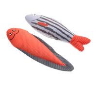 Toyvian 2 Pièces Jouets De Poisson Simulés Jouer Jouets pour Chats Interactifs Chat Soi Drôle Mignon Poisson-Chat Poisson Chaton Teaser Chaton Papier Hochet