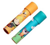 Toyvian 2 Pièces Kaléidoscope Coloré, Portable en Papier et Plastique | Impression Multicolore, Activité sans Écran, pour Petites Mains, École Maternelle et Jardin D’garçon Fille Couleur Aléatoire