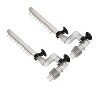 Toyvian 2 Pièces Kit de Filtration pour Aquarium avec Accessoires de Tuyaux en Abs, Installation Flexible Résistance de l'eau pour Filtre Externe de Bac à Poissons