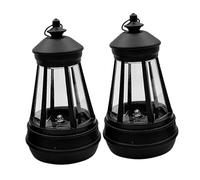 Toyvian 2 Pièces Lanternes Solaires Suspendues Légères et Durables avec Design Animal Éclairage Ambiance pour Jardin Terrasse Camping et Nocturnes Recharge Solaire Pratique