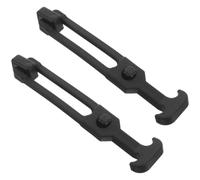Toyvian 2 Pièces Loquet Élastique en Caoutchouc Poignée en T Noir, de Bruit et Haute Élasticité, pour Boîte à Outils Extérieure et Capot Moteur