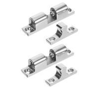 Toyvian 2 Pièces Loqueteau Double à Bille Acier Inoxydable Loquet de Tension pour Porte de Placard Armoire et Meuble Accessoire pour Usage Marin et Intérieur