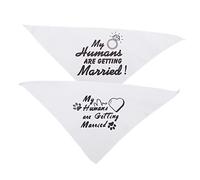 Toyvian 2 Pièces Lot de Bandanas Triangulaires pour Chiens Foulards Décoratifs et Confortables Accessoires Mode pour Animaux Parfaits pour Photos et