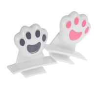 Toyvian 2 pièces Lot de Lève-couvercles Toilette Motif Patte de Chat Multifonction Poignée de Levage et Poussoir Abattant pour Salle de Bain Bureau École et Hôtel